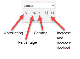 Excel numbers group